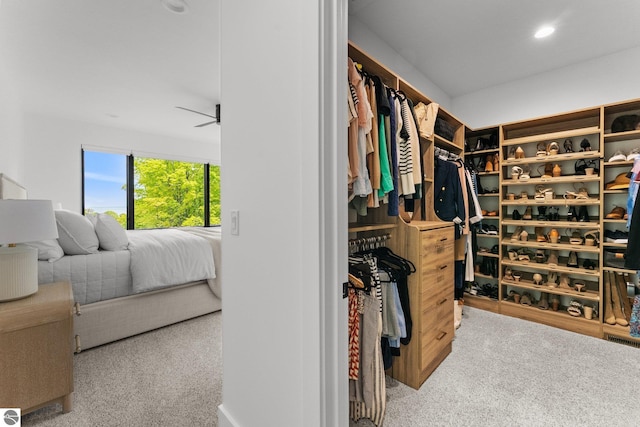 6848 S Carol Ann Dr, Traverse City, MI 49684 - spacious closet featuring carpet flooring and a ceiling fan