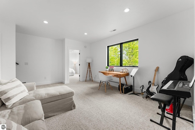 6848 S Carol Ann Dr, Traverse City, MI 49684 - office space with recessed lighting, carpet, and baseboards