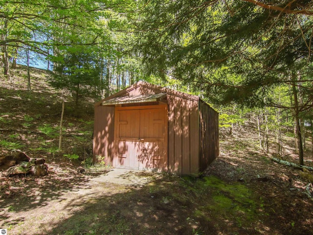8086 Narrow Gauge Rd, Beulah, MI 49617 - view of shed