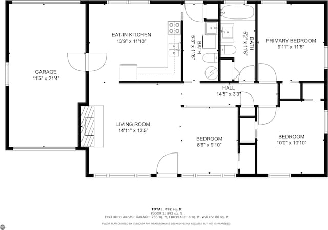 7510 Crystal Dr, Beulah, MI 49616 - property floor plan