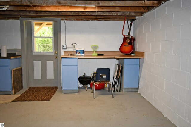 4327 S M-65, Glennie, MI 48737 - below grade area featuring concrete block wall