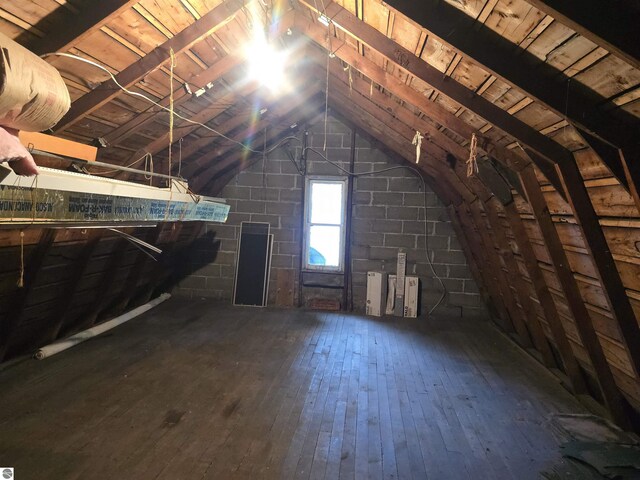 820 Wallace St, Cadillac, MI 49601 - view of unfinished attic