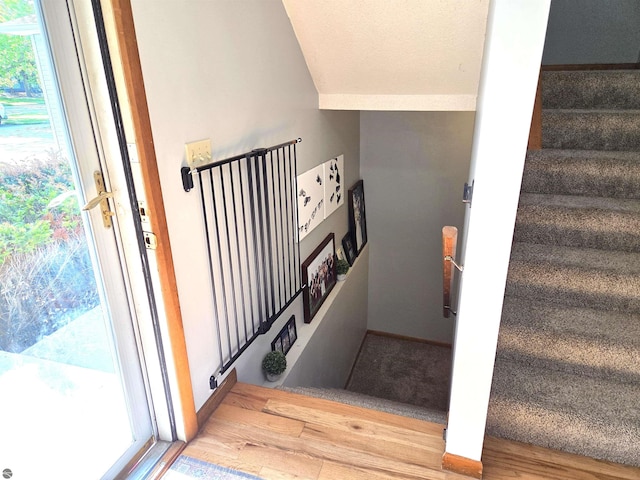 902 S Crapo St, Mount Pleasant, MI 48858 - stairs featuring wood finished floors and healthy amount of natural light