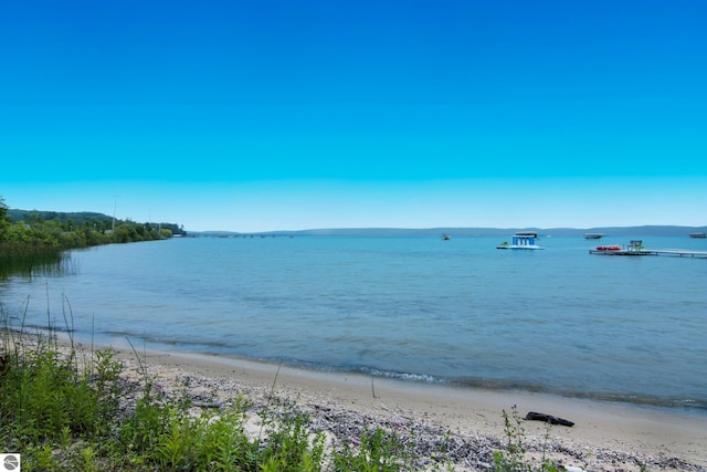 8489 S Glen Lake Rd, Glen Arbor, MI 49636 - water view featuring nearby beach