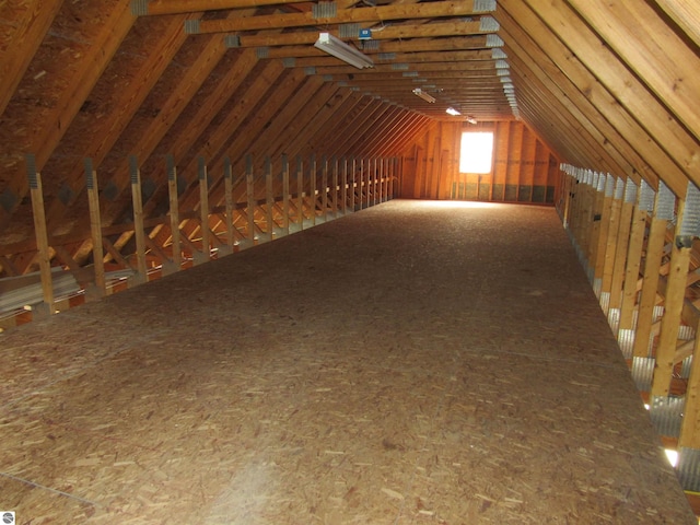 2011 Douglas Dr, Tawas City, MI 48763 - view of unfinished attic