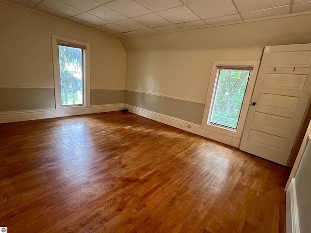 506 E Division St, Cadillac, MI 49601 - empty room with hardwood / wood-style floors and baseboards