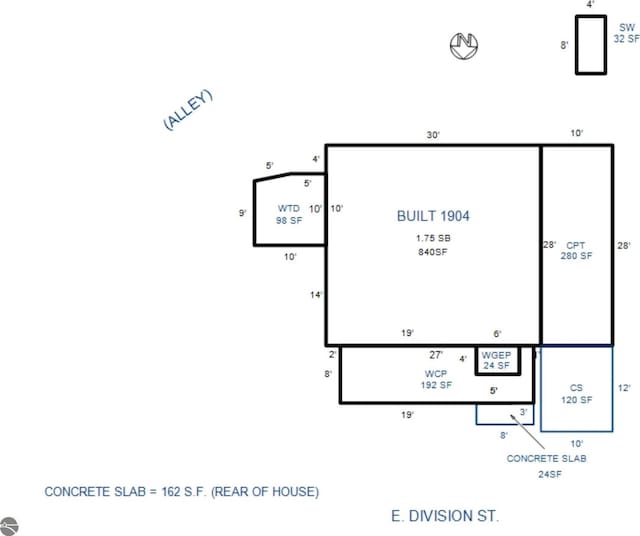 506 E Division St, Cadillac, MI 49601 - home floor plan