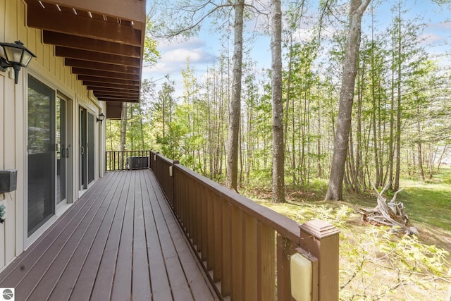 3228 S Skeba Rd S, Lake Leelanau, MI 49653 - view of wooden terrace