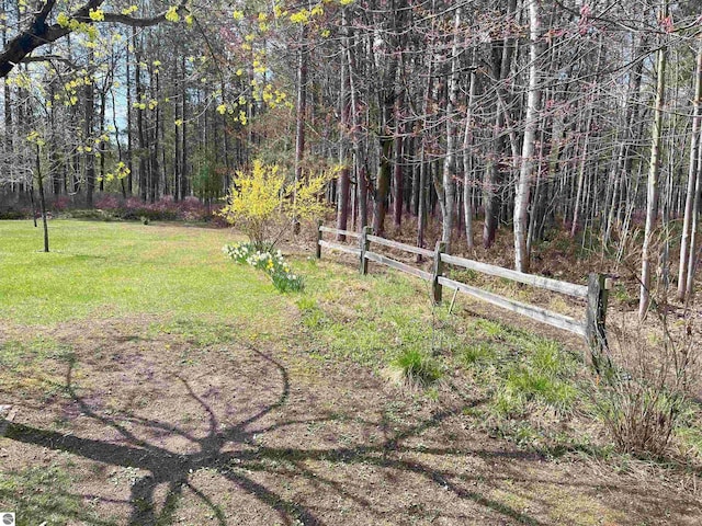 2168 S Lorenz Rd, Tawas City, MI 48763 - view of yard featuring a forest view