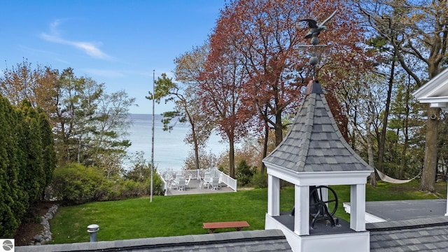 431 Michigan Ave, Charlevoix, MI 49720 - view of property's community featuring a water view, a gazebo, and a yard