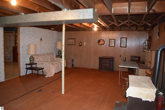 7700 N Caris Rd, Vestaburg, MI 48891 - finished basement featuring carpet floors