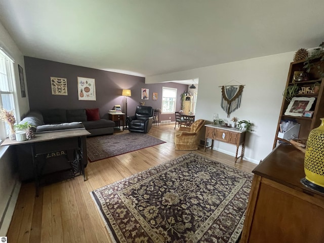 906 Vassar St, Alma, MI 48801 - living area featuring light wood-style floors