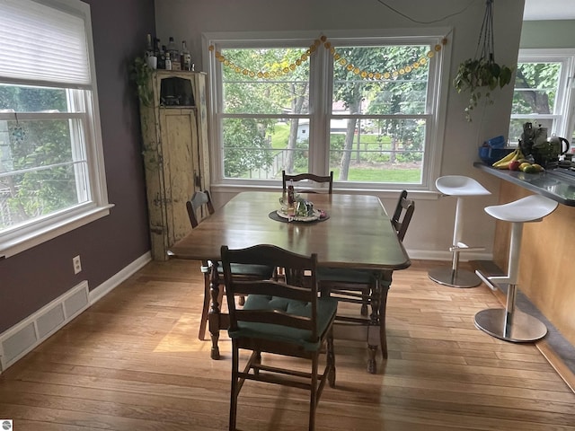 906 Vassar St, Alma, MI 48801 - dining room with healthy amount of natural light, light wood finished floors, and baseboards