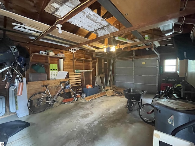 906 Vassar St, Alma, MI 48801 - garage with a garage door opener
