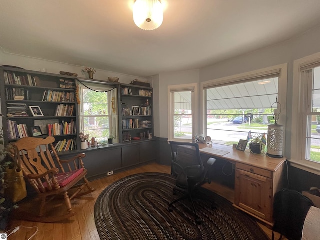 906 Vassar St, Alma, MI 48801 - home office with wood finished floors