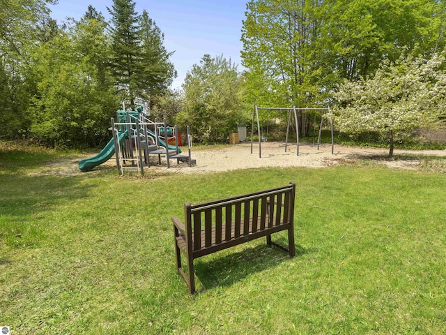 1884 Beech Rd, Frankfort, MI 49635 - community play area featuring a yard