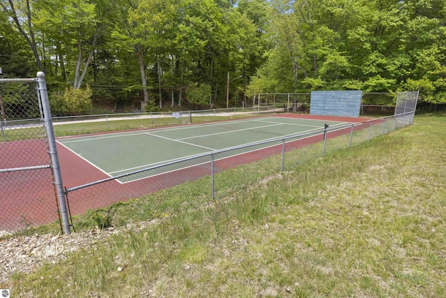 1884 Beech Rd, Frankfort, MI 49635 - view of tennis court
