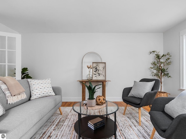 107 Hillcrest Ct, Traverse City, MI 49684 - living area featuring light wood-style floors and baseboards