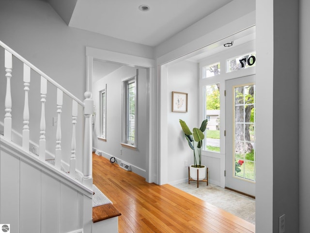 107 Hillcrest Ct, Traverse City, MI 49684 - foyer with light wood-type flooring and baseboards