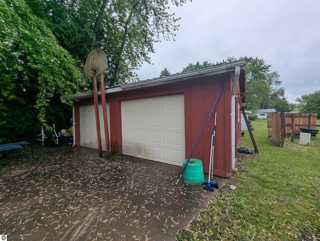 205 Fannie St, Au Gres, MI 48703 - view of detached garage