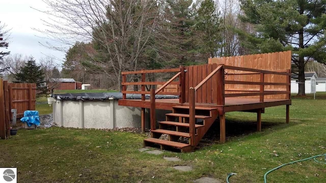 205 Fannie St, Au Gres, MI 48703 - view of deck