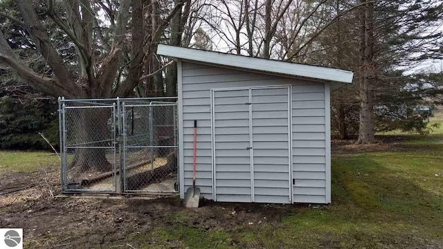 205 Fannie St, Au Gres, MI 48703 - view of outdoor structure