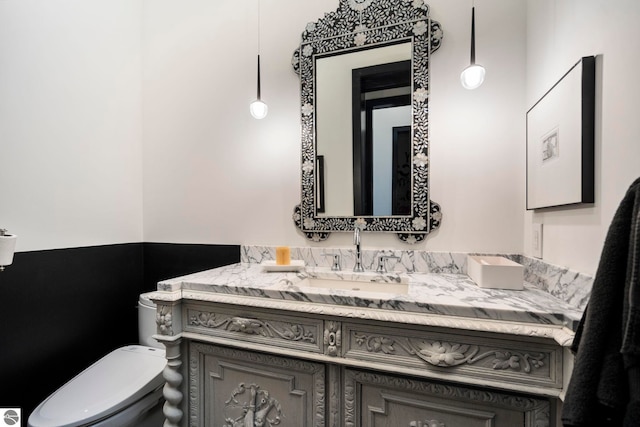 9371 Onominese Trl, Northport, MI 49670 - half bath with toilet and vanity