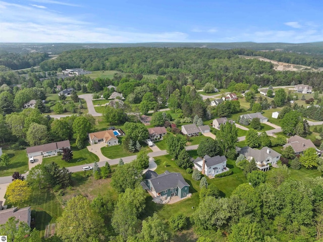 9207 Mockingbird Ln, Cadillac, MI 49601 - view of property location with a forest and nearby suburban area