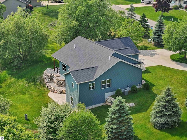 9207 Mockingbird Ln, Cadillac, MI 49601 - view from above of property