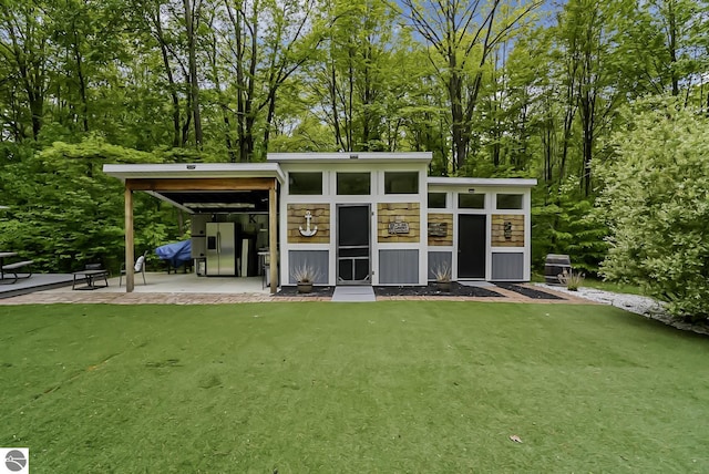 100 Fence Row Cir, Leroy, MI 49655 - view of outdoor structure with view of scattered trees