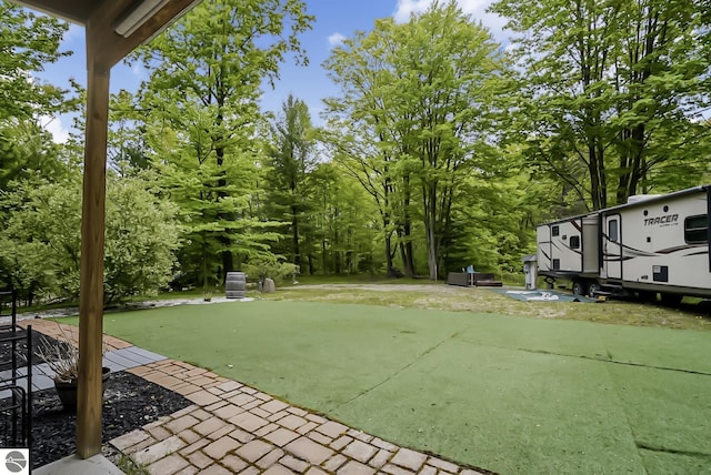 100 Fence Row Cir, Leroy, MI 49655 - view of patio / terrace featuring view of scattered trees