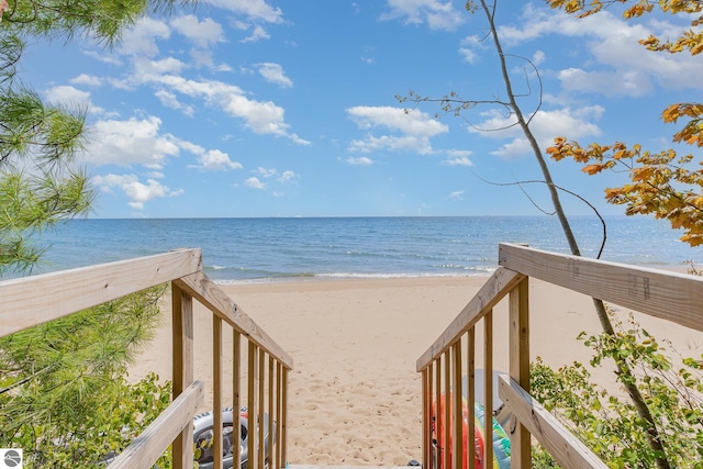 1715 Sunrise Dr, Greenbush, MI 48738 - water view featuring local beach