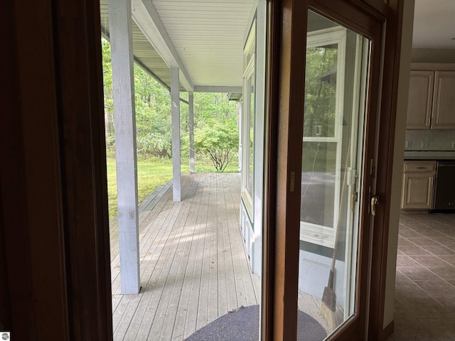5867 Huron Woods Dr, Tawas City, MI 48763 - view of wooden deck