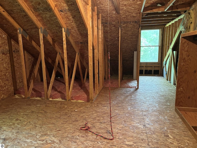 5867 Huron Woods Dr, Tawas City, MI 48763 - view of unfinished attic