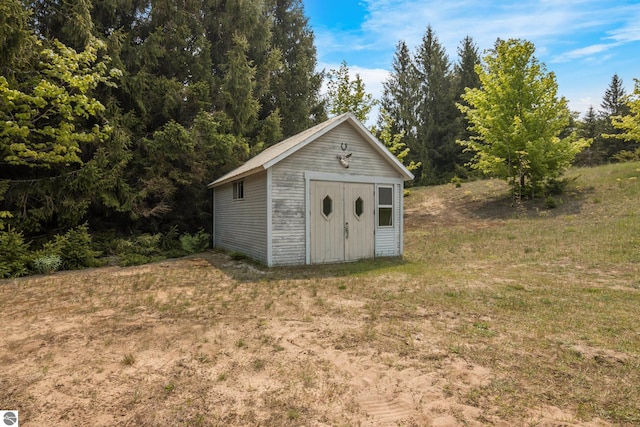 12570 N Cathead Point Rd, Northport, MI 49670 - view of shed