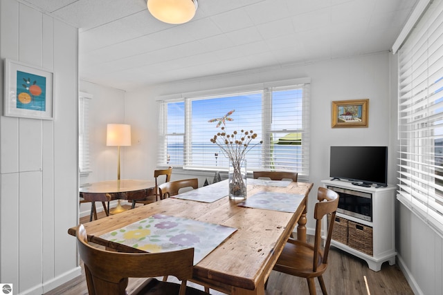 5896 S Cummings St, Suttons Bay, MI 49682 - dining area featuring wood finished floors