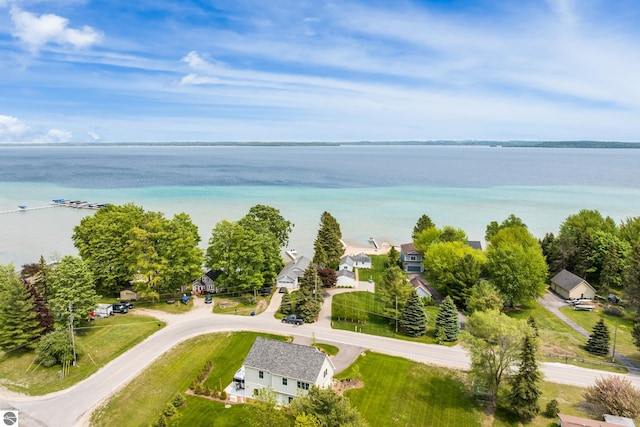 5896 S Cummings St, Suttons Bay, MI 49682 - drone / aerial view of a nearby body of water