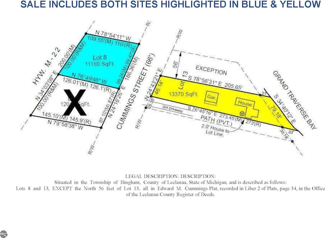 5896 S Cummings St, Suttons Bay, MI 49682 - parcel map