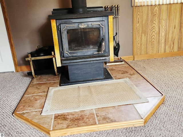 3764 E N Down River Rd, Grayling, MI 49738 - detailed view of a wood stove