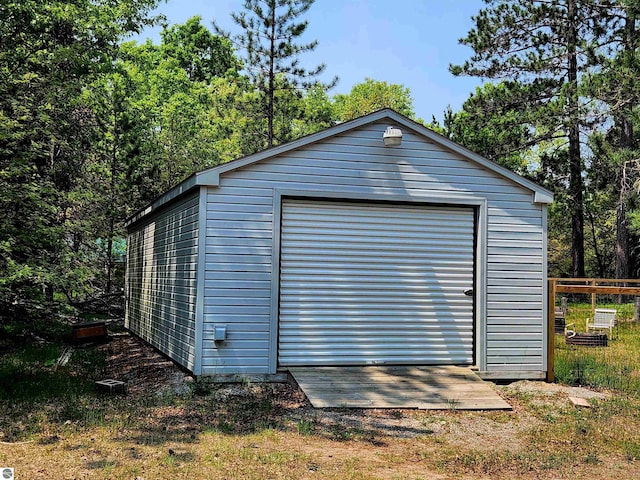 3764 E N Down River Rd, Grayling, MI 49738 - view of garage