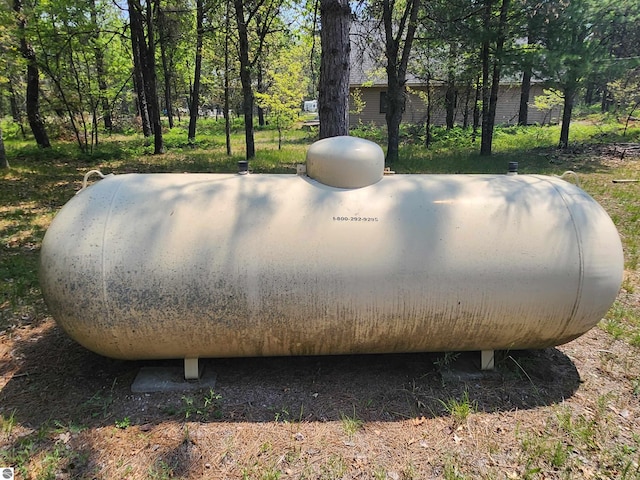 3764 E N Down River Rd, Grayling, MI 49738 - exterior view of propane tank