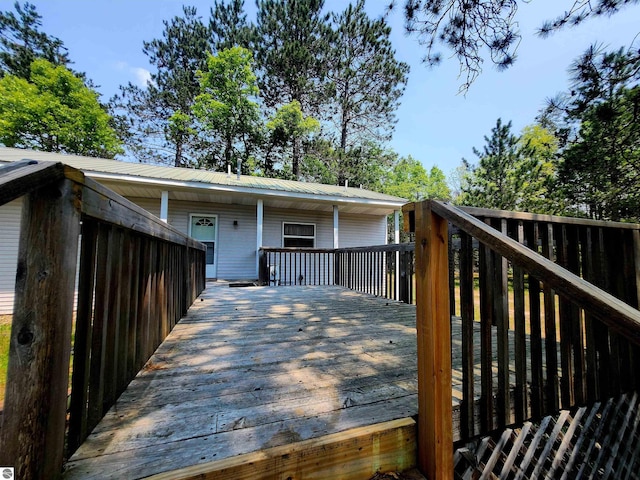3764 E N Down River Rd, Grayling, MI 49738 - view of deck