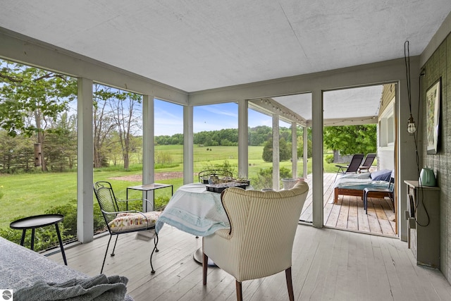 3362 S French Rd, Cedar, MI 49621 - sunroom / solarium with view of scattered trees