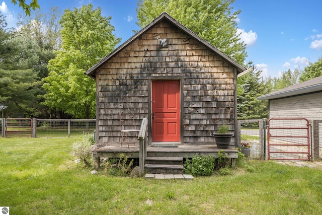 3362 S French Rd, Cedar, MI 49621 - view of outbuilding with a gate