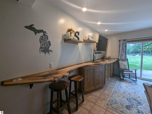 8544 Esmond Rd, Hale, MI 48739 - indoor bar featuring light tile patterned floors
