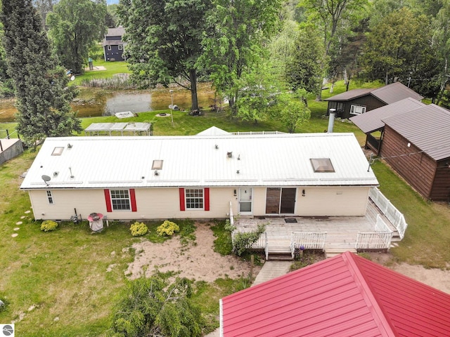 5489 W Lake Shore Dr, Weidman, MI 48893 - view from above of property