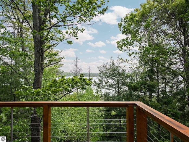 10037 Mud Lake Rd, Interlochen, MI 49643 - view of deck