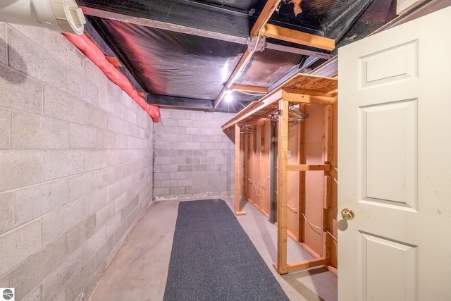 19275 Coates Hwy, Brethren, MI 49619 - view of unfinished basement