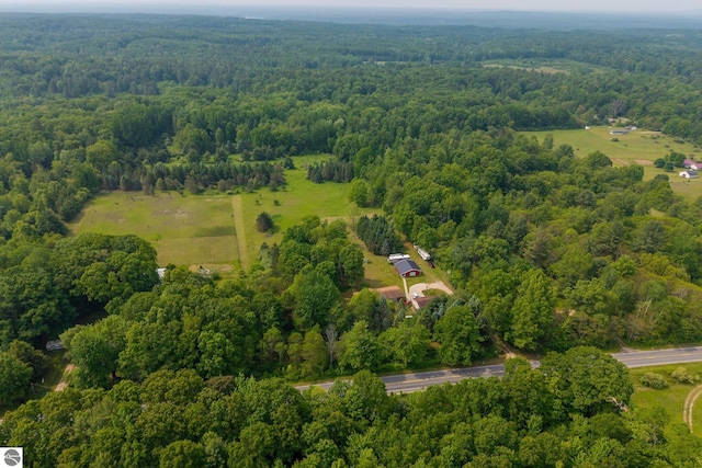 19275 Coates Hwy, Brethren, MI 49619 - bird's eye view of a heavily wooded area