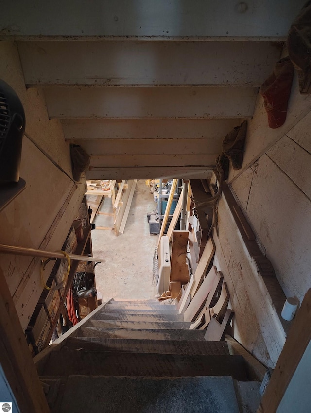 5094 SW Old Butler Rd Unit 1, South Boardman, MI 49680 - view of staircase